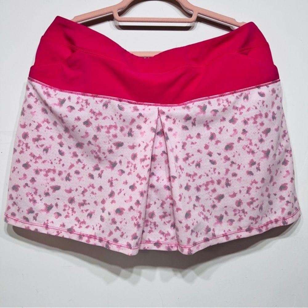 Adidas Pink Adidas Golf Tour Mixed Print Pull On Skort Women's Size L